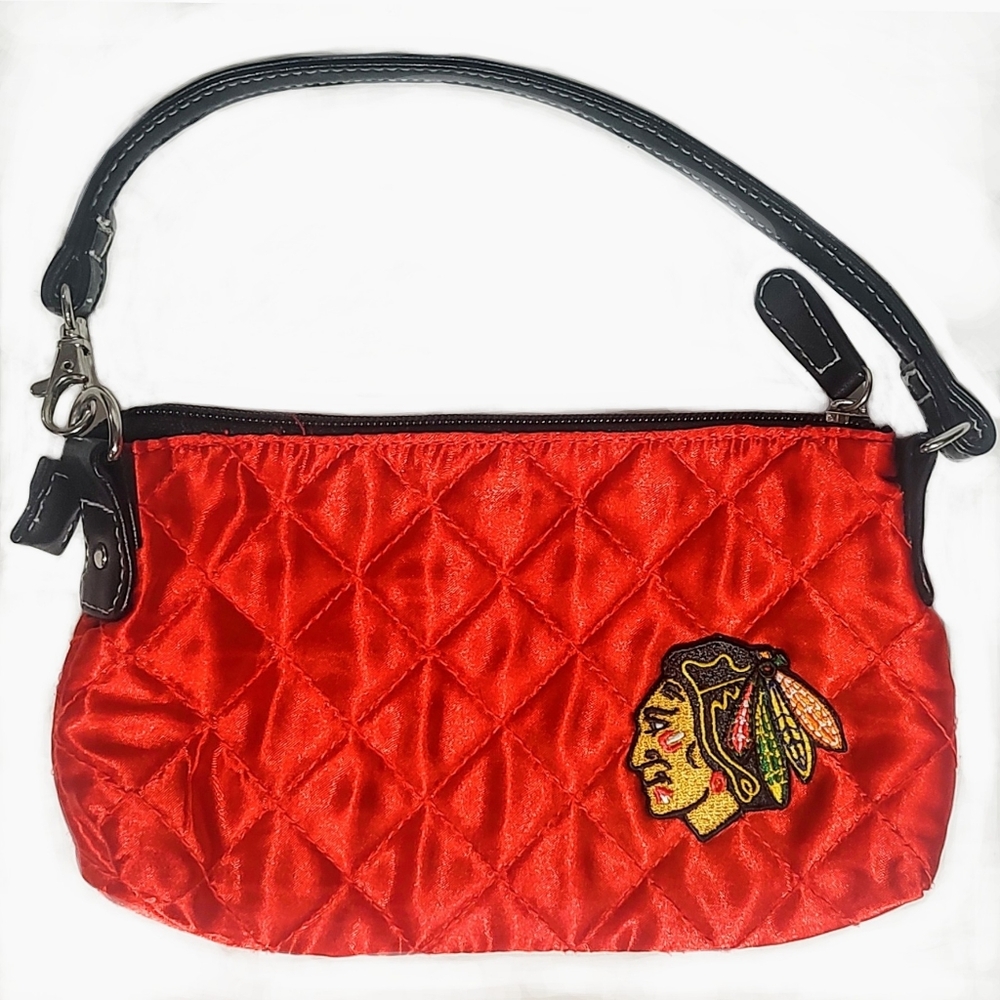NHL Chicago Blackhawks Profanity Quilted Zip Wristlet